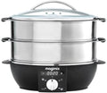 Magimix Elektrische Dampfgarer, Schwarz, VAPORIERA MULTIFONCTION ART 11581EB