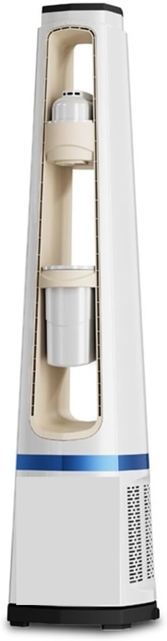 CGJdfjhE Turmventilator, 108 cm (Höhe), Weiß, flügelloser Ventilator, 5-in-1-Flügelloser Ventilator mit Fernbedienung