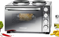 ROMMELSBACHER Backofen, 30 Liter, für Backformen bis 280 mm Ø, Silber/Schwarz
