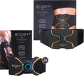 Bodify Bauchmuskel-Gürtel, Schwarz, ® 3in1 EMS Trainingsset Pro - Gezielte Stimulation der