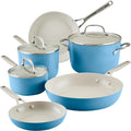 KitchenAid Herd, Schwarz, Harteloxierte Keramik-Kochgeschirr-Set, antihaftbeschichtet, Töpfe und Pfannen, 9-teilig