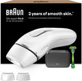 Braun Systeme, Braun/Weiß/Silber, IPL Geräte Haarentfernung Silk·expert Pro 5, PL5145, Alternative Laser Haarentfernung für Zuhause