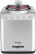 Magimix Eismaschine, 140 W, 2 L, Silber, mit Kompressor, Gelato Expert - 3-in-1 für Hausgemachtes Eis, Soft-Eis, Granita