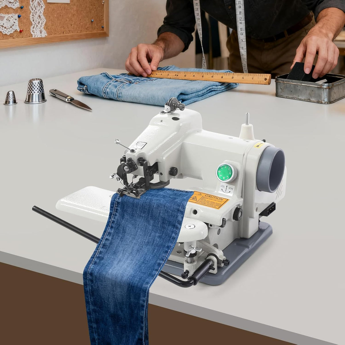 GIDRLL Elektronisch gesteuerte Nähmaschinen, Grau, Mini Nähmaschine Anfänger Sewing Machine