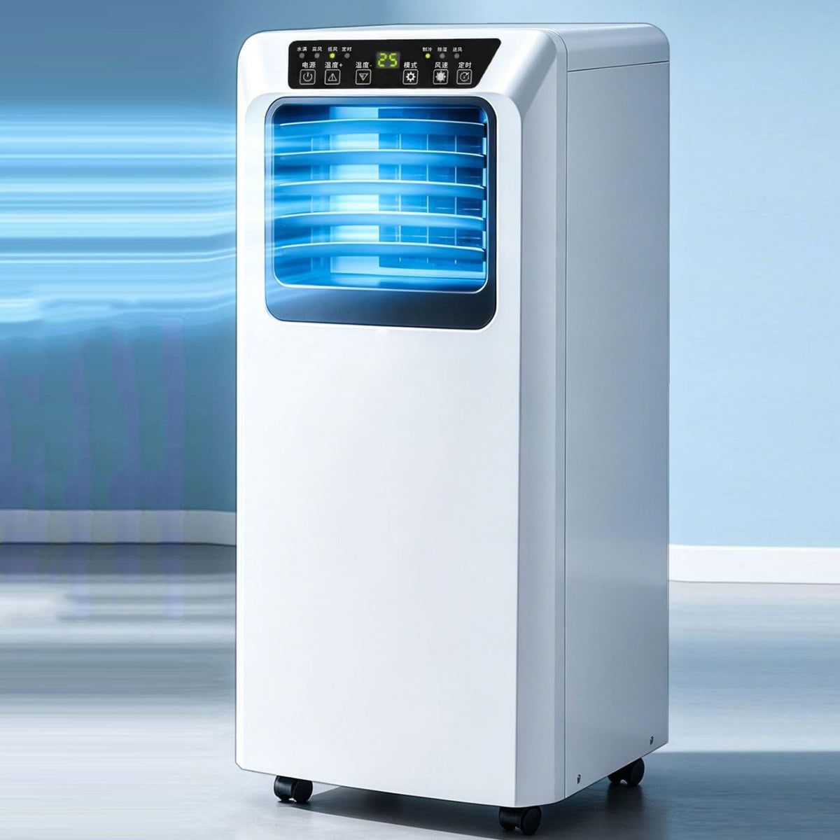 TKJfdTY Mobiles Klimagerät, Weiß, Tragbare Klimaanlage, Leises Klimagerät Mit Ventilator Und Luftentfeuchter