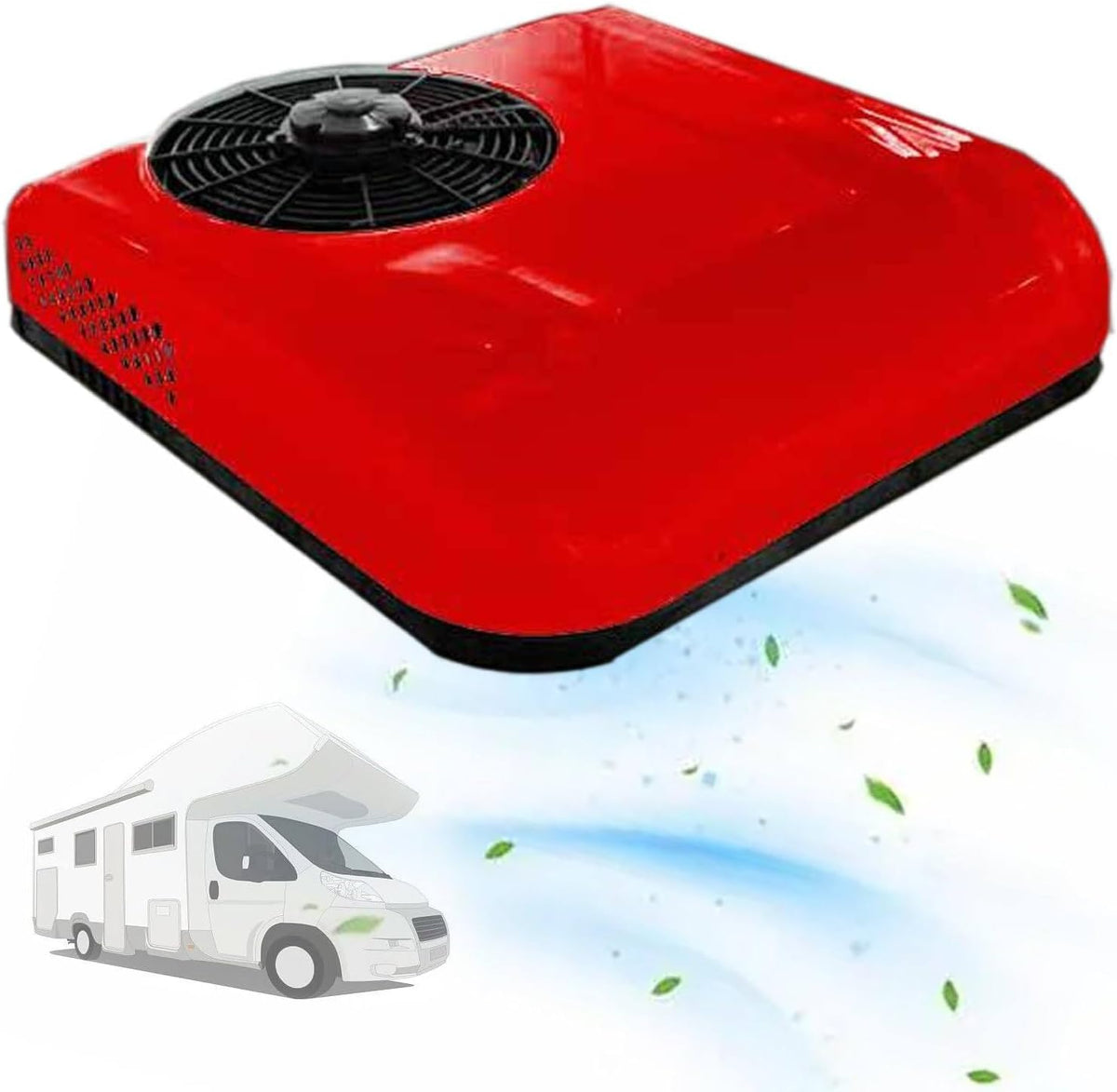 ZXINXIN Mobiles Klimagerät, 24 V, 12 V, 12 V, Rot, / für Freizeitfahrzeuge, Dachklimaanlage für LKW, nur kalt, Klimaanlage für Transporter und Boote