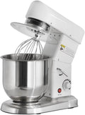 GastroHero Knet- & Rührmaschinen, 7 L, Silber, Planetenrührwerk I Teigknetmaschine für 750 g Teig I