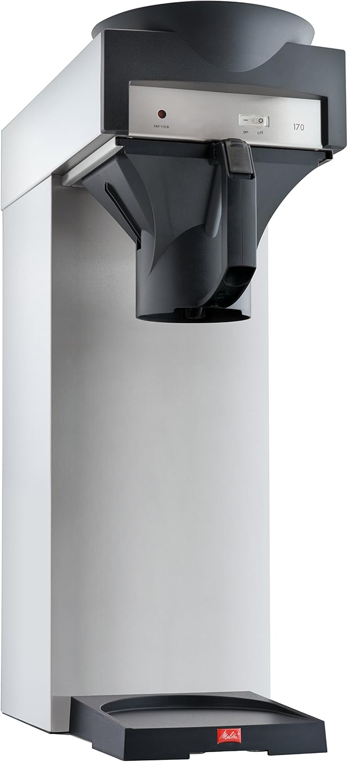 Melitta Kaffeemaschine, 2,2l, Silber/Schwarz, 20347 Filter für Isolierkannen, 170 MT, Edelstahl/Schwarz