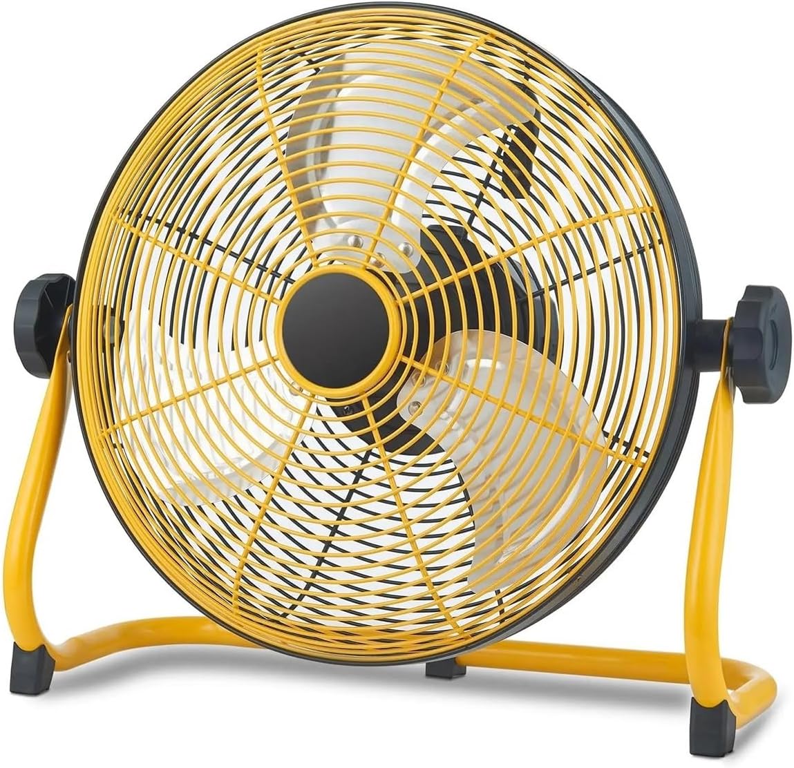 Standventilatoren, Weiß, Tragbarer 12-Zoll-Industrieventilator mit langlebiger, leiser bürstenloser Motor für Camping