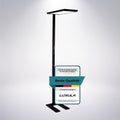 LUXULA Standleuchten & Deckenfluter, 50 W, Schwarz, Büro Stehlampe LED, 2x 7000lm, 4000K Neutralweiß, dimmbar, CRI>98 Vollspektrum