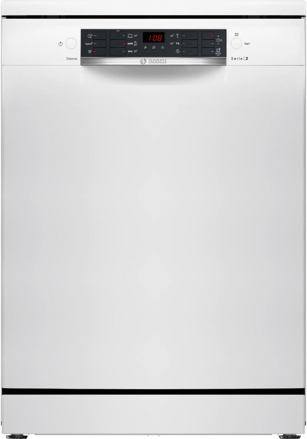 Bosch Geschirrspüler, 60 cm, Weiß, SMS26AW01F, Serie 2, freistehend
