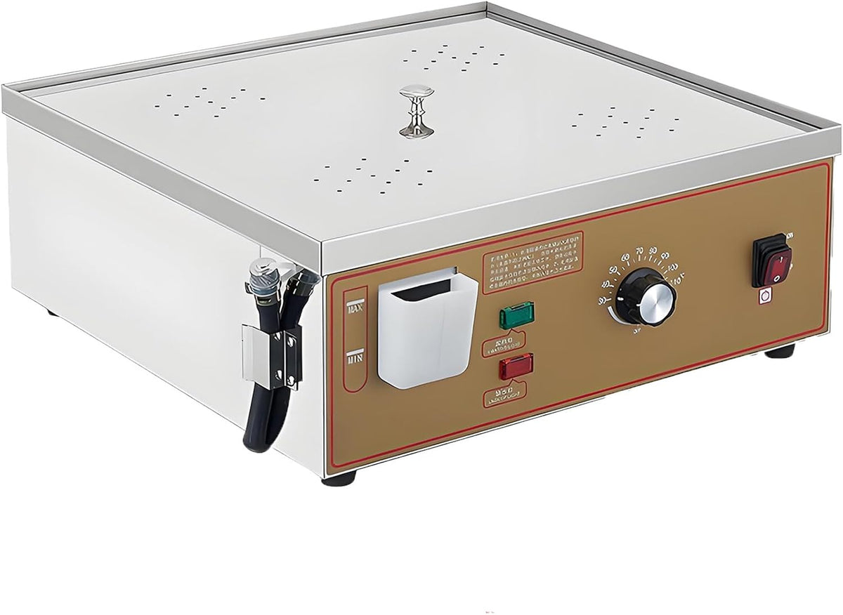 MiyKom Elektrische Dampfgarer, 2000 W, Verdickter Edelstahl, Silber, Gewerblicher Dampfgarer Trockengeh-/Wasserknappheit Hinweis