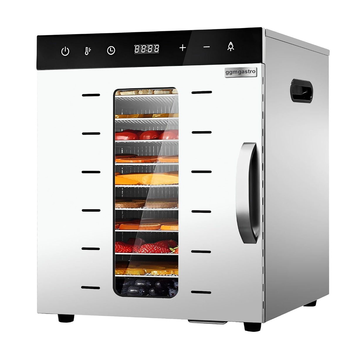 GGM Gastro Dörrautomaten, 800 W, Schwarz, Dörrautomat mit 10 Ablagen