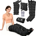 TDSYOCG Fußmassagegeräte, Schwarz, Lymphdrainage Gerät, Lymphdrainage Gerät Beine Bei Lipödem, 30‑240mmHg, Durchblutung