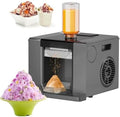 KJHYYPP Eismaschine, 280 W, 60 kg, Schwarz, Gewerbliche, Luftkühlung, elektrischer Schneekegelbereiter, 750 ml Flaschenkapazität