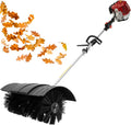 CCAUUB Besen, 1.7kw.2.3hp, Schwarz, Gas Handfeger, 52cc 2Takt 2.3HP Rasenfeger Reiniger Werkzeuge Schneefeger, Einfahrten