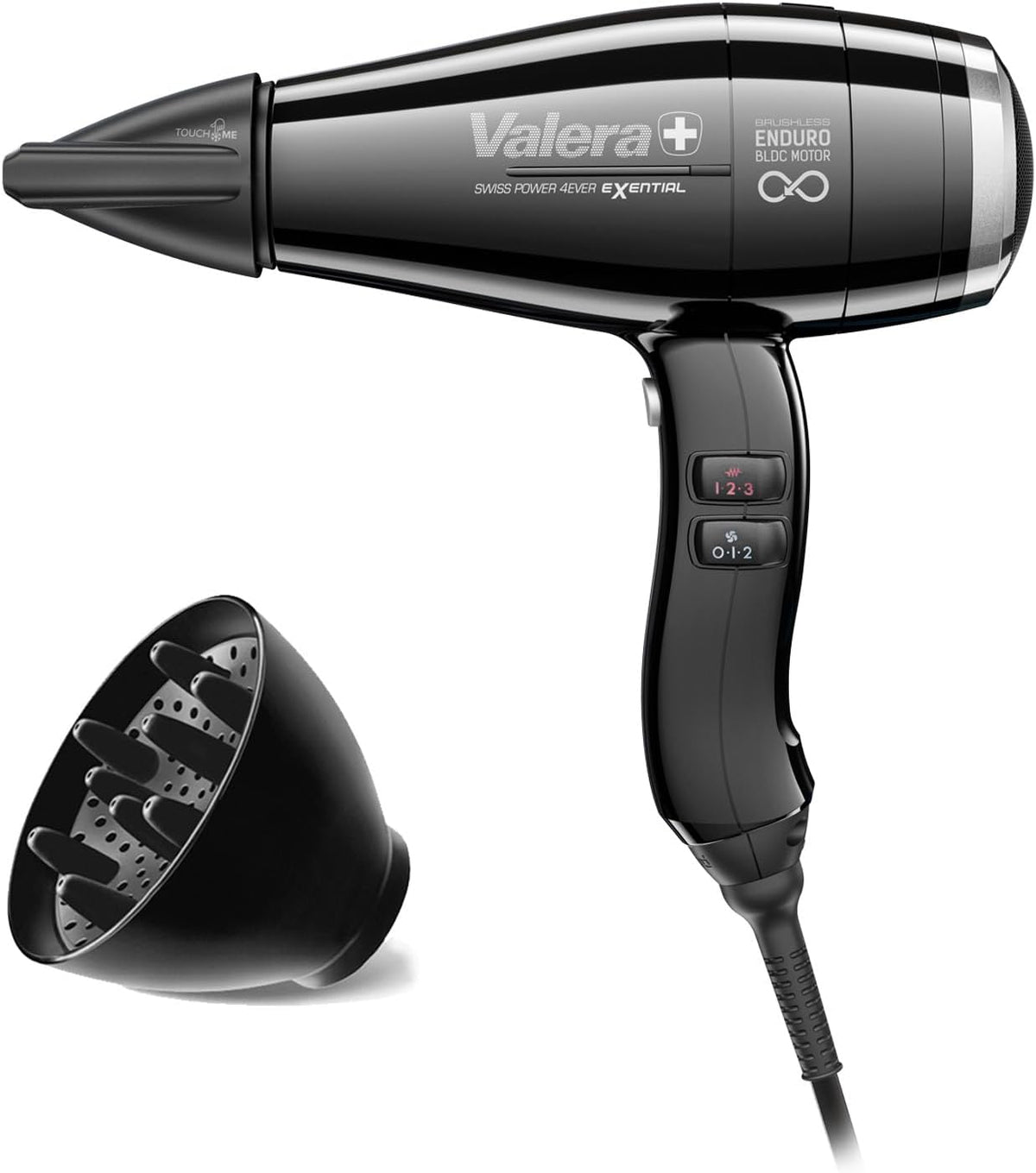 Valera Powerstation, 2400 W, Schwarz, Swiss Power4ever eXential, Professioneller Haartrockner, Leistungsstarker Föhn