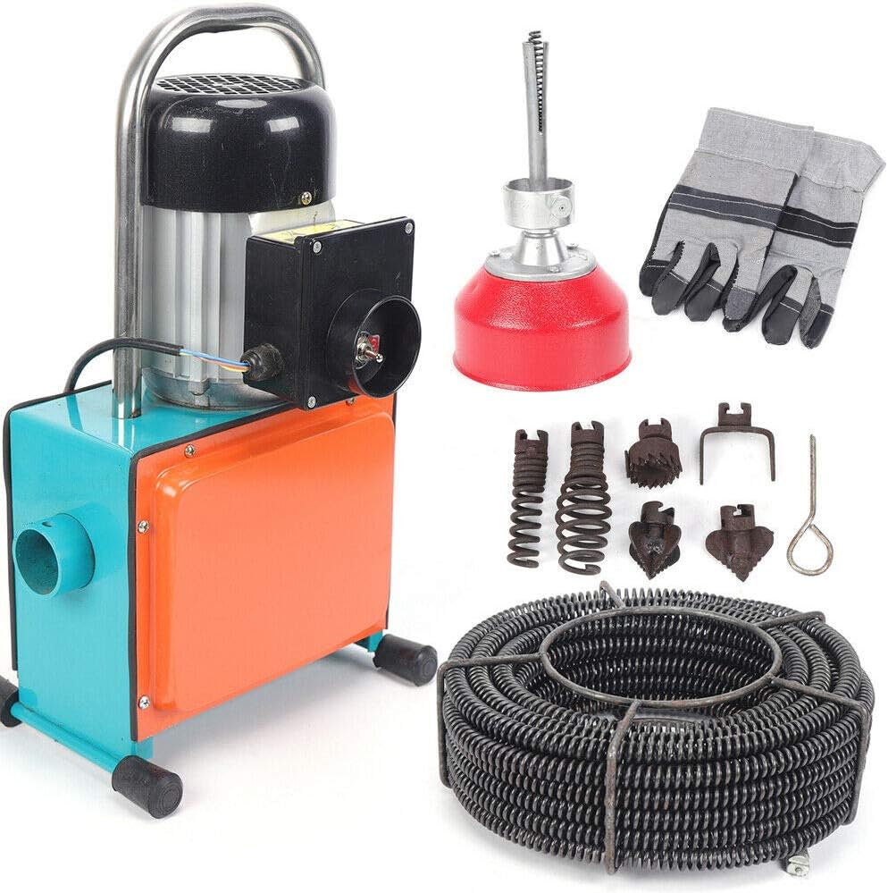 NeNchengLi Rohrreinigungswellen, 150 mm, 1000 W, 16 mm, Schwarz, Elektrische Rohrreinigungsmaschine Rohrreiniger