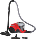Hoover Staubsauger, Schwarz, Boden mit Parkettdüse, Leichter & kompakter beutelloser mit XL Staubbehälter
