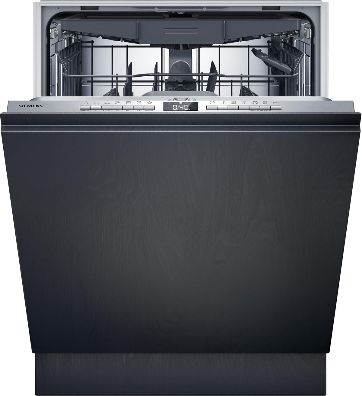 Siemens Geschirrspüler, 60 cm, Silber, iQ300 Vollintegrierter XXL-Höhe SX63EX06VE