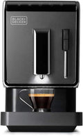 BLACK+DECKER Kaffeevollautomat, 1.470 W, Schwarz, BXCO1470E -, Touchscreen-Bedienfeld, Personalisierbare Kaffeeoptionen