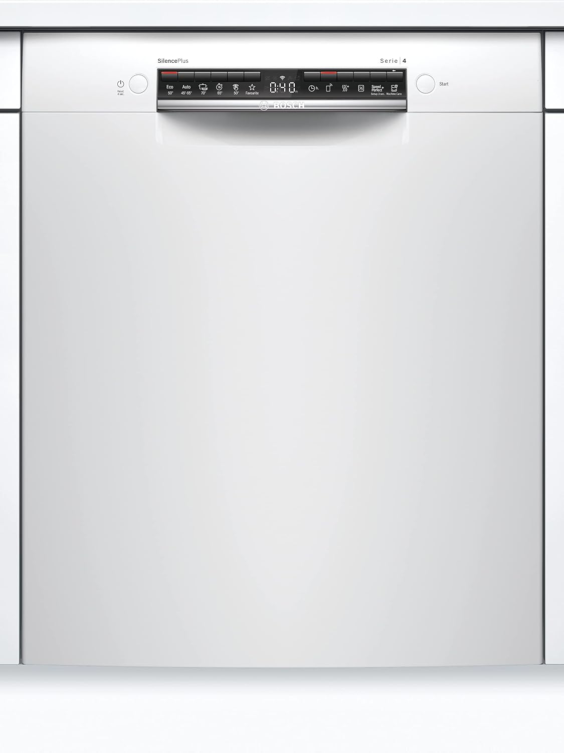 Bosch Geschirrspüler, 60 cm, Silber, SMU4HCW48E Serie 4 Unterbau- /D / /Edelstahl / 85 kWh/100
