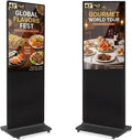 43 Digital-Signage-Display, 43 Zoll, Schwarz, Zoll Digitaler Kundenstopper, FHD LCD IPS Digitales Werbedisplay mit Android OS