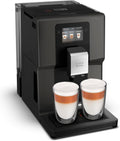 KRUPS Kaffeevollautomat, Schwarz, Intuition Preference, mit Smartphone-ähnlichem 3, 5'-Farb-Touchscreen, intuitive farbige Lichtanzeigen