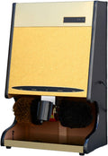 CGJdfjhE Schuhreiniger, 100 W, Edelstahl + Möbelverbundplatte, Schwarz, Elektrische Schuhputzmaschine, Angewendet auf E