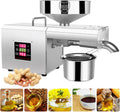 EurHomePlus Zitruspressen, 300 W, Edelstahl 304, Silber, Elektrische Auto Ölpressmaschine Edelstahl Ölmühle Oil