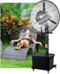 DFGHNBVC Standventilatoren, 28 Zoll, 71 Cm, 81 Cm, Weiß, Gewerblicher Standventilator Mit Sprühnebelfunktion, 90°-Oszillation
