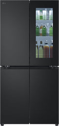 LG Side-by-Side-Kühlschrank, 530 L, Schwarz, GMV860EPDE SLIM Multi-Door Kühlschrank mit Gefrierfach (, Energieklasse E) mit InstaView