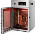 Trockenschrank Reifeschrank, Silber, Für Fleisch, Edelstahl, Dry Aged Mit, Mit LED-Anzeige, 14 Haken