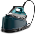 Rowenta Dampfbügelstationen, 6,2 Bar, 1,1 l, Blau/Schwarz, Compact Steam Pro Dampfbügelstation, Hochdruckdampf