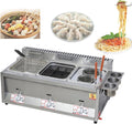 WOTZOV Heißluftfritteuse, 24 l, Silber, Multifunktionale Fritteuse, Ofen- und Nudelmaschine, gewerbliche Tischfritteuse