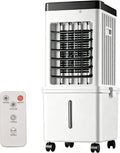 TenFenk Mobiles Klimagerät, 65 W (energieeffizient) | Spannung: 220 V 50 Hz, 60CM, 15l, Robustes ABS | Größe: 27*23*60 cm | Tankkapazität: 15 L, Weiß
