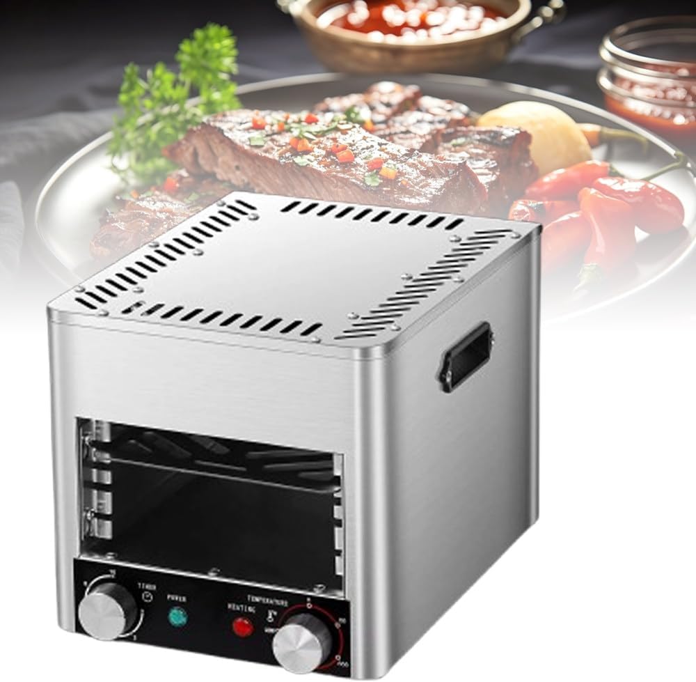 ShaiVrissian Elektrische Tischgrills, 1700w, Silber, Steakgrill Edelstahl Mit Schnellaufheizung 01