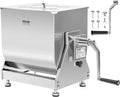 VEVOR Fleischwölfe, 13,6 kg, 20 L, Schwarz, manueller Fleischmischer Fleischverarbeitungsgerät mit, Handmixer für Hackfleisch