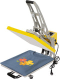 SanBouSi Druckpressen, 40x50 cm, 2500 W, Schwarz, Transferpresse Heizpresse, T-Shirt Heat Press Halbautomat LCD-Touchscreen