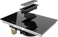K&H Kochfeld, 77CM, Schwarz, Induktions mit Dunstabzug (668 cbm/h), DD77-IN7204FLX [4 ZONEN FLEX] - Induktionskochplatte