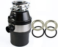 Abfallzerkleinerer Universalzerkleinerer, 1400 ml, Schwarz, Lebensmittelsammler, Restprozessor, Luftschalter, Size : Medium) (