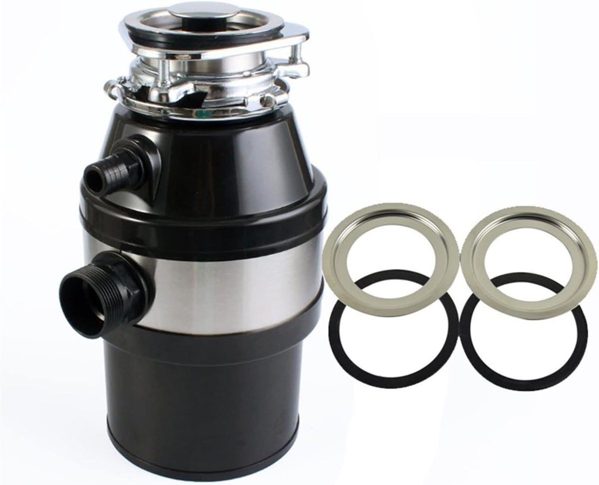 Abfallzerkleinerer Universalzerkleinerer, 1400 ml, Schwarz, Lebensmittelsammler, Restprozessor, Luftschalter, Size : Medium) (