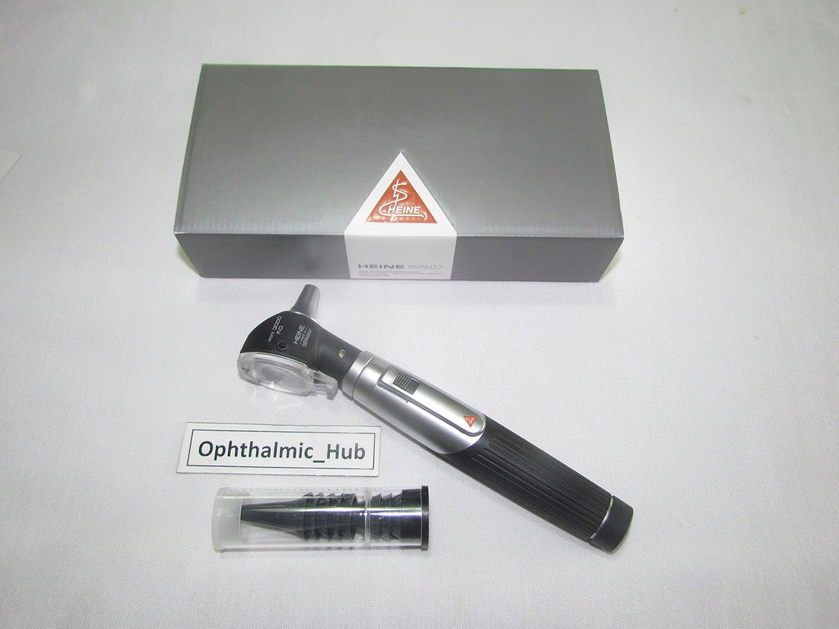 KSIPL Otoskope, Transparent, Otoskop mit Beleuchtung Glasfaserkabel Heine Mini 3000