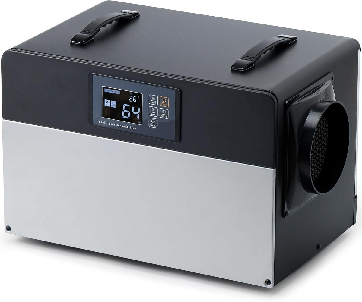 katenpo Luftentfeuchter, 90 L, Weiß, Elektrischer Bautrockner Keller /Tag Entfeuchter