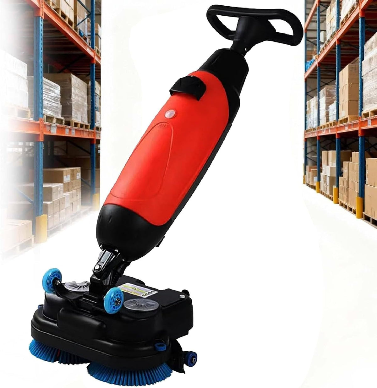 Kommerzielle Bodenpoliermaschinen, Schwarz, Bodenscheuermaschine, ultrakompaktes und tragbares kabelloses Design für Zuhause