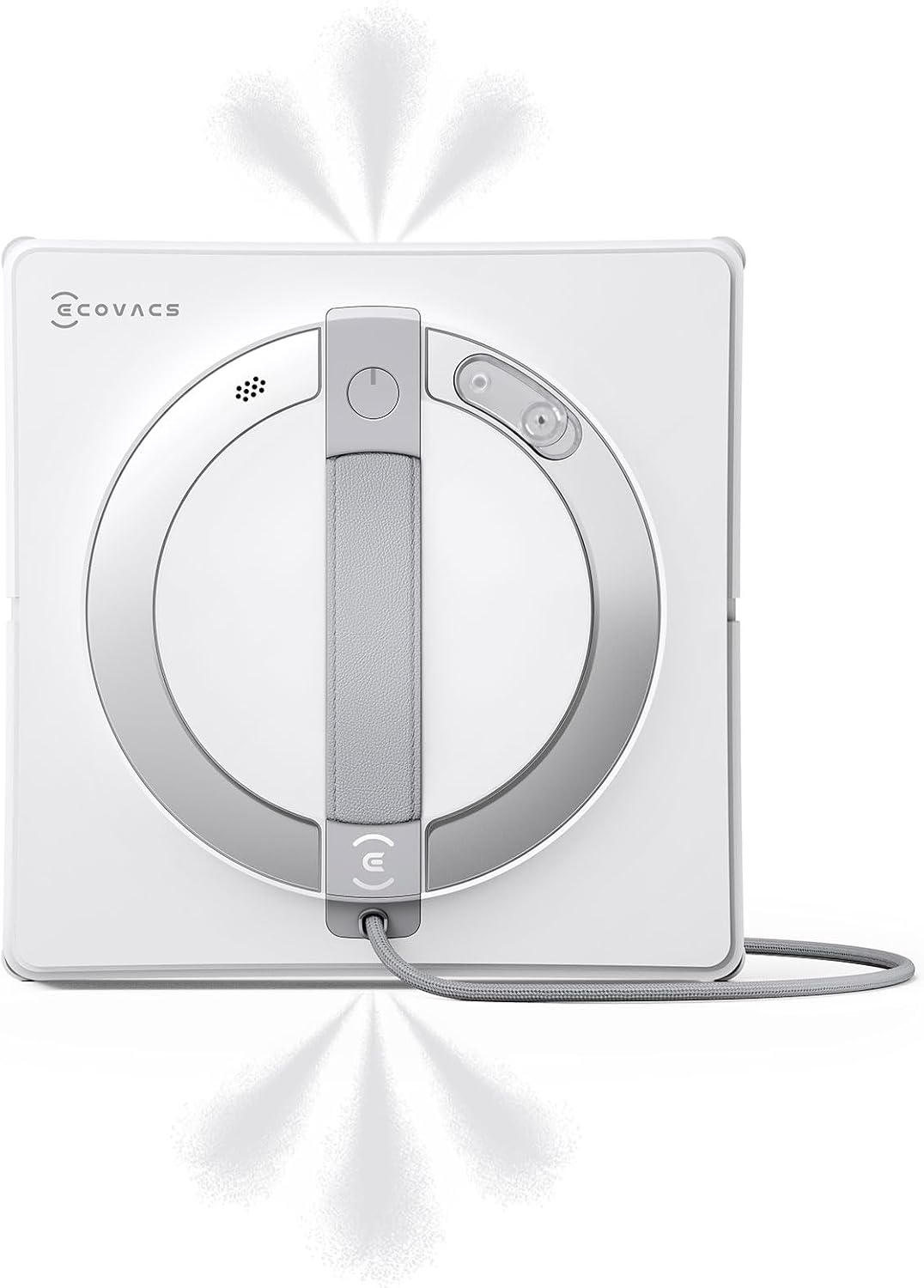 ECOVACS Fensterputzroboter, Weiß, WINBOT W2 PRO, 3-Düsen-Wassersprüher, 10-Stufen-Schutzsystem, Win-SLAM 4.0 Pfadplanung