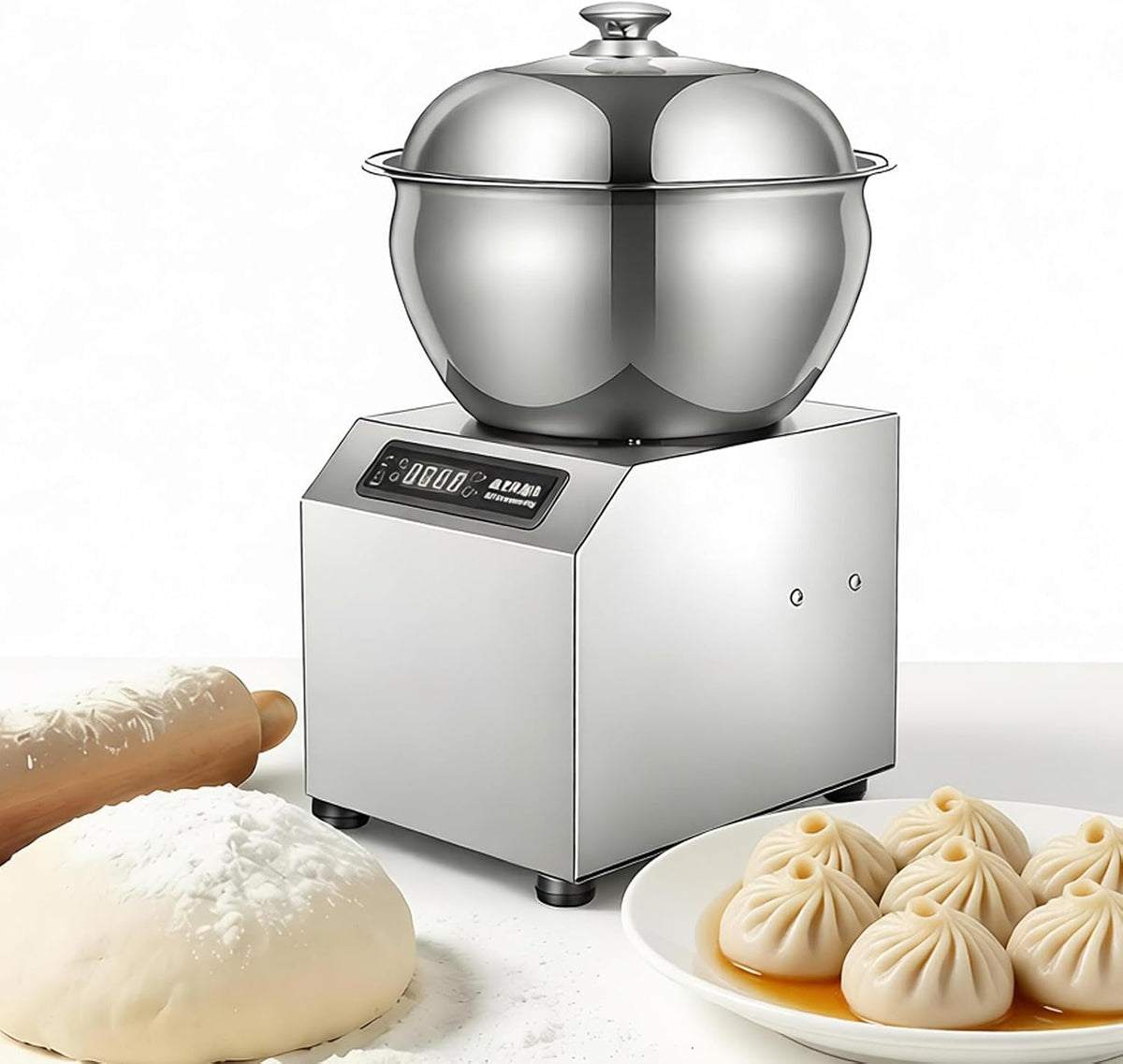 HuanSebesity Knet- & Rührmaschinen, 2200 W, 2200w, 5 kg, 8 kg, Edelstahl, Gummi, Glas, Aluminium, Schwarz