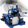 Quixnova Overlock-Nähmaschinen, Blau, 250-W-Overlock- und Overlockmaschinen, 3000 Stiche/Min. Industrielle automatische Nähmaschine