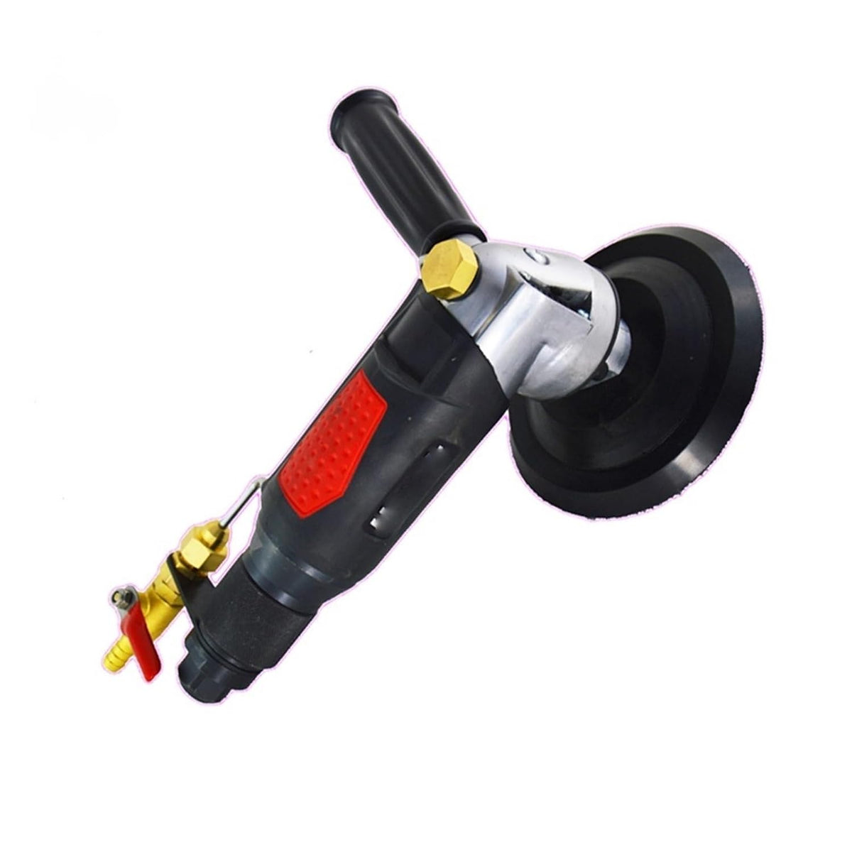 VChics Poliermaschinen, 257 * 102 mm, 5 Zoll, Schwarz, Elektrischer Nasspolierer für Stein, Pneumatische Wassermühle mit Wassereinspritzung