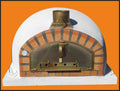 Impexfire Pizzaofen, Schwarz/Silber, Traditioneller Steinbackofen Pizzaioli 100 inkl. Kaminrohr